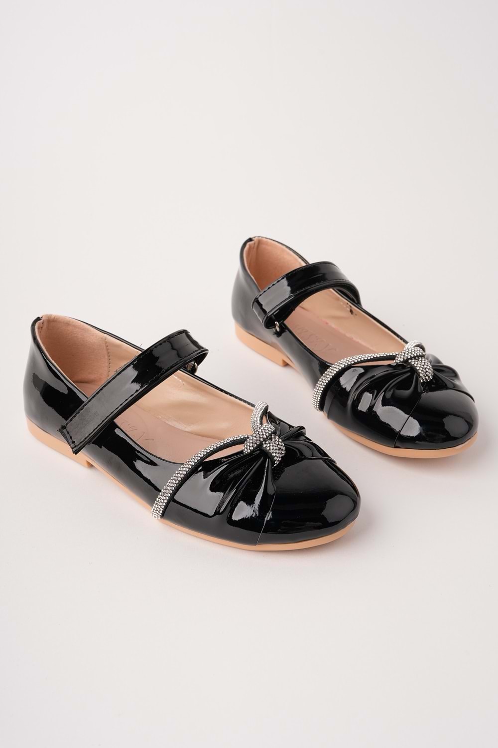 BulutMod BA04600 Siyah R Kız Çocuk Taşlı Abiye Balo Gösteri Babet Ayakkabı - 26