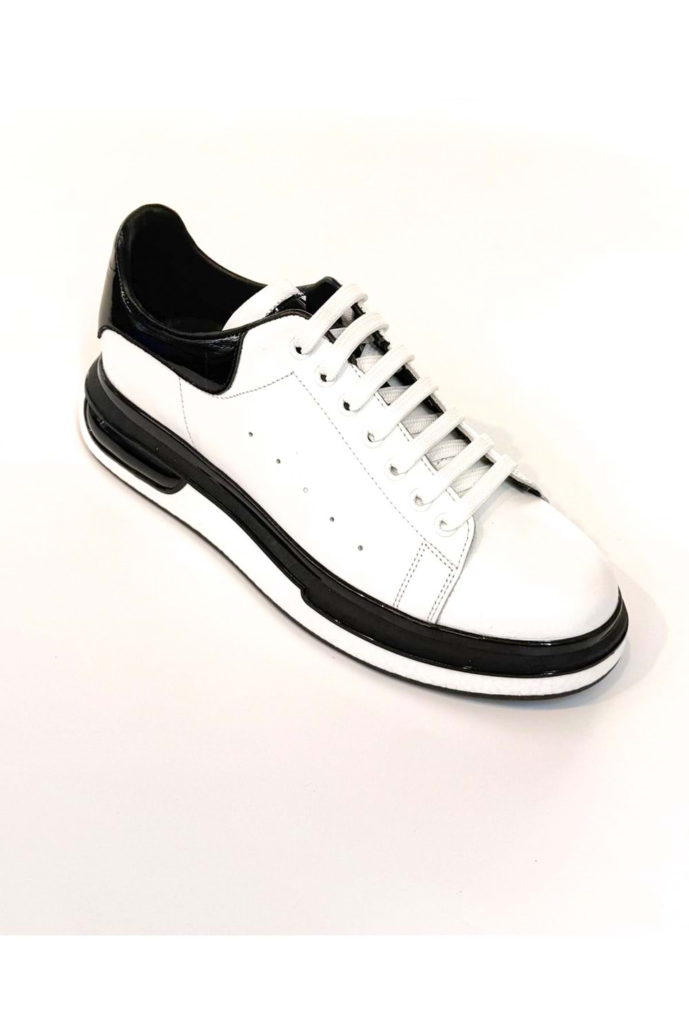 BulutMod BA04601 Beyaz S Erkek Hakiki Deri Alx Günlük Yüksek Taban Sneaker Ayakkabı - 41