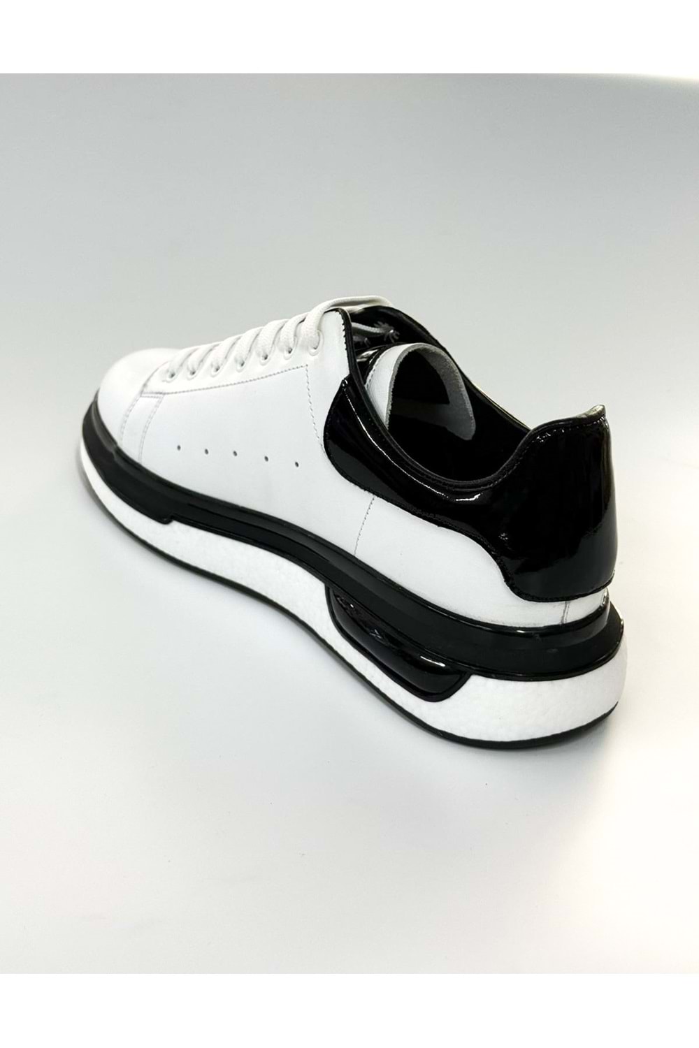 BulutMod BA04601 Beyaz S Erkek Hakiki Deri Alx Günlük Yüksek Taban Sneaker Ayakkabı - 41