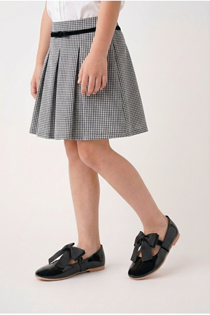 BulutMod BA04600 Siyah Kız Çocuk Fiyonklu Abiye Balo Gösteri Babet Ayakkabı - 32