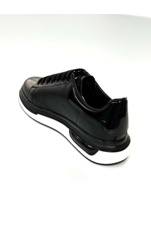 BulutMod BA04601 Siyah S Erkek Hakiki Deri Alx Günlük Yüksek Taban Sneaker Ayakkabı - 41