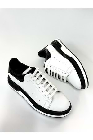 BulutMod BA04601 Beyaz S Erkek Hakiki Deri Alx Günlük Yüksek Taban Sneaker Ayakkabı - 41