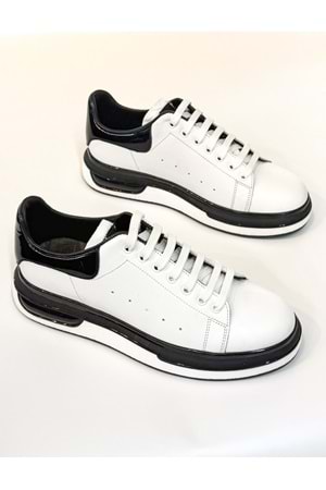 BulutMod BA04601 Beyaz S Erkek Hakiki Deri Alx Günlük Yüksek Taban Sneaker Ayakkabı - 41