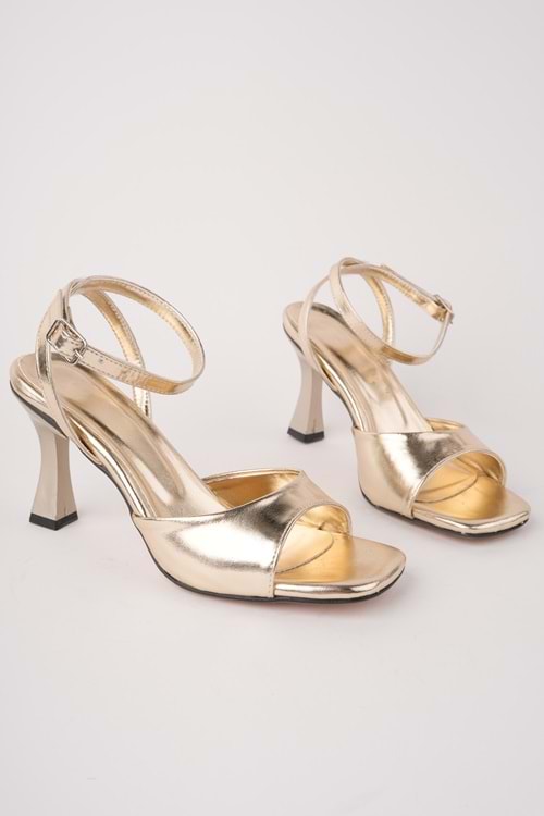 BulutMod BA04599 Kadın Bilek Dolama Tek Bant 8 Cm Topuklu Ayakkabı