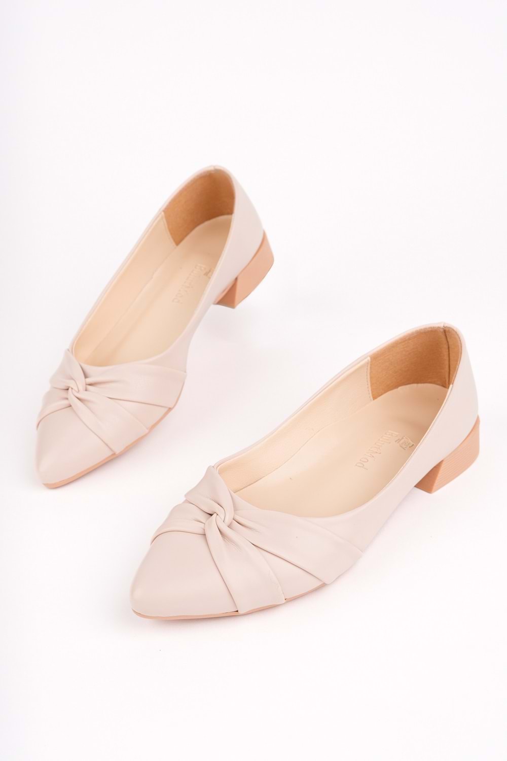 BulutMod BA04595 Ten Ç Kadın Çapraz Düğümlü Günlük Büyük Numara Babet - 39