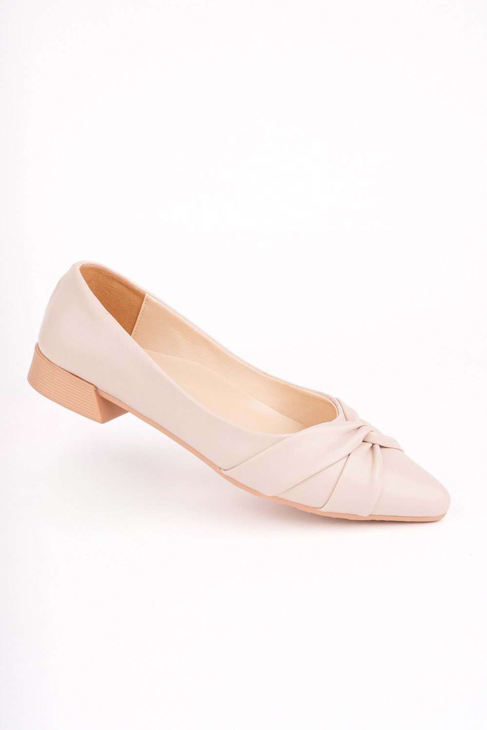 BulutMod BA04595 Ten Ç Kadın Çapraz Düğümlü Günlük Büyük Numara Babet - 39